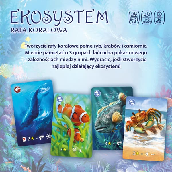 Ekosystem 2 - Korallrev. Brädspel. Vår bokhandel