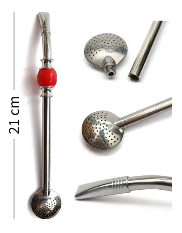Bombilla Bomba - längd 21 cm (röd)