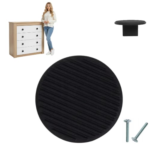 MØBELGREB til møbler, sort mat, MODERN CHOKI 16/50MM, mat, AKS