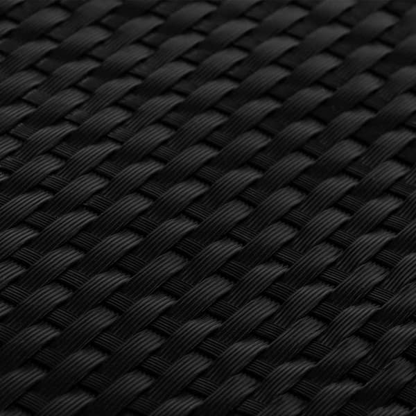 vidaXL balkonskærm, sort, 1000x100 cm, polyrattan