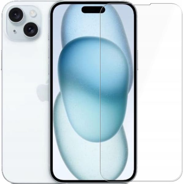 2x Härdat glas för Apple iPhone 15 Plus, 9H glas