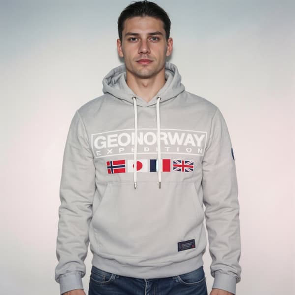 Geographical Norway Great Blended Grey tröja herr 317 2XL
