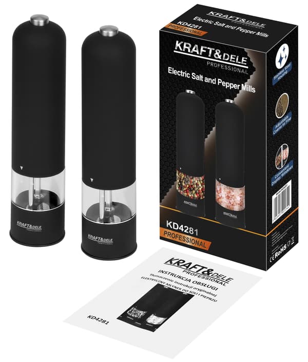 Elektrisk pepparkvarn och saltkvarn KD4281