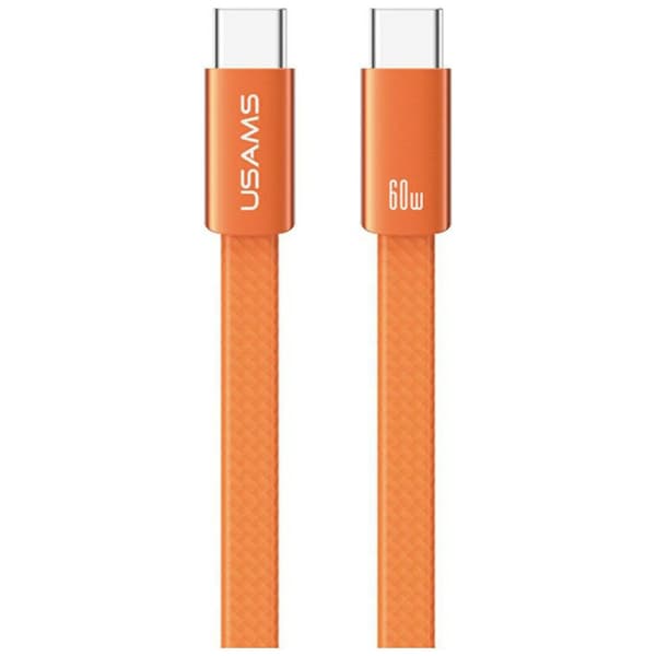 USAMS U96 60W USB-C til USB-C kabel 1,2m orange