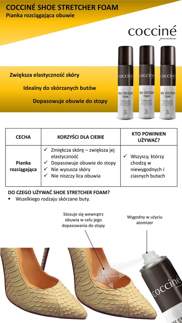 COCCINE SKOBÄRARE I SKUM