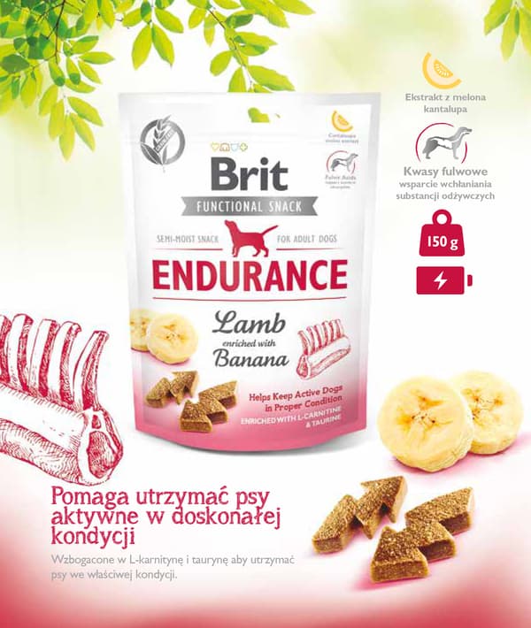 Brit Super Premium Endurance Lammgodis för hundar 150 g