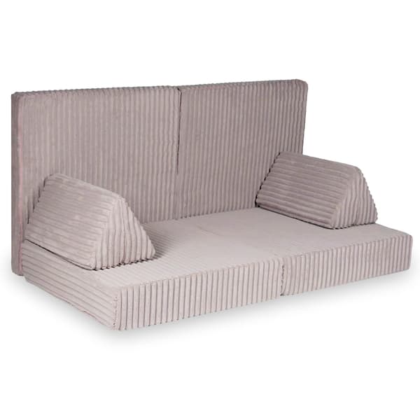 Montessori Standard Waffle Play Sofa Lyserød