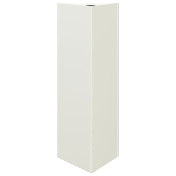 vidaXL Trädgårdskrukor, Set om 2, Vita, Triangulära, 30x26x75 cm, Stål