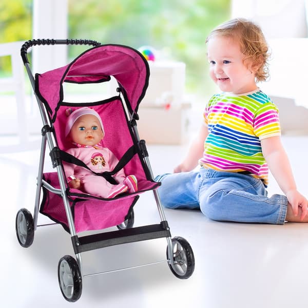 Dukkevogn, Sammenklappelig, Let, Stabil, Prinsesse Rose