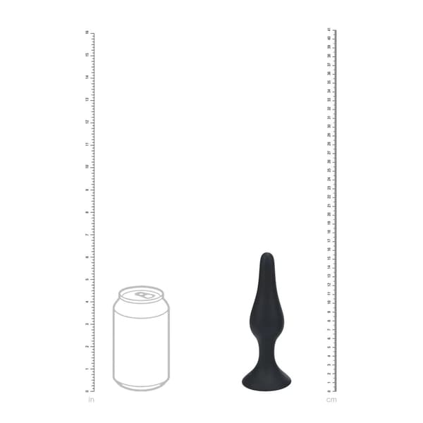 Slank Silikone Analprop - XL - Sort
