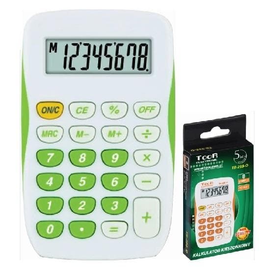 8-numeroinen taskulaskin TR-295-N TOOR