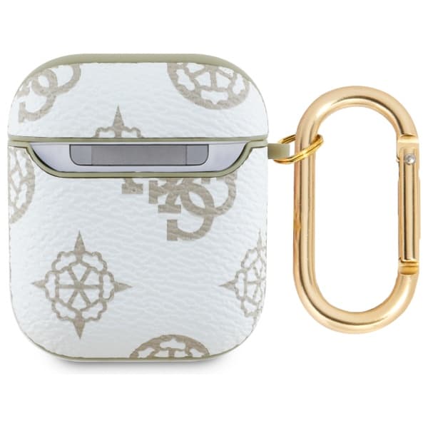Guess 4G Hook-etui til AirPods 1/2, hvid