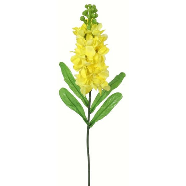 Kunstig gul marmorblomstgren - 55 cm