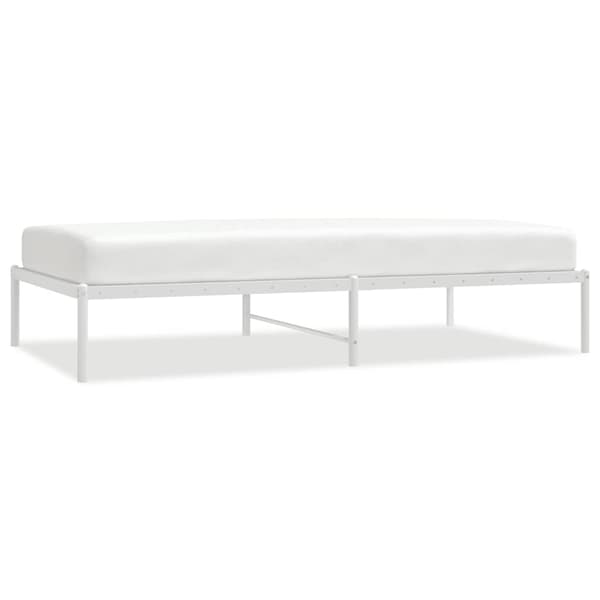 vidaXL metalsengestel hvid 100x190 cm