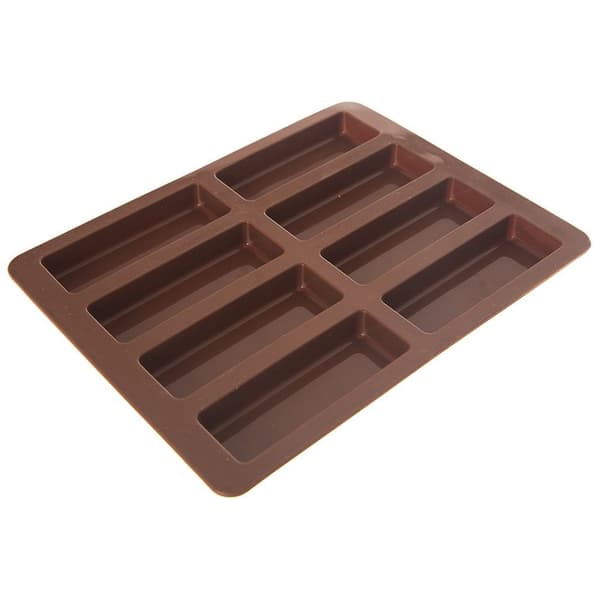 SILIKONEFORM TIL MÜSLIBARER, CHOKOLADE, PRALINE, SILIKONEBRUN 22
