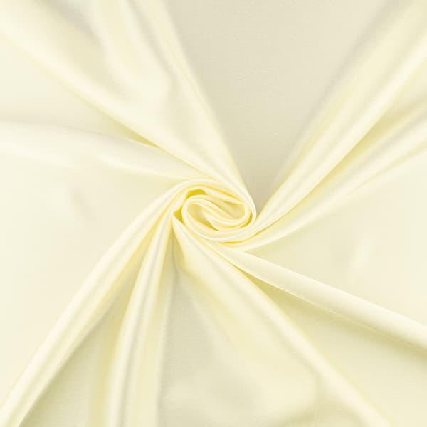 Satin crepe-tyg, vaniljfärgad