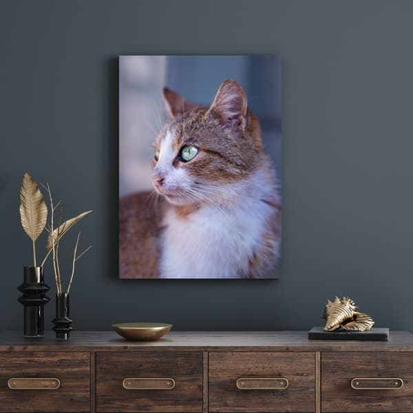 Lærredstryk Dyr Ingefærkat 70x120 cm
