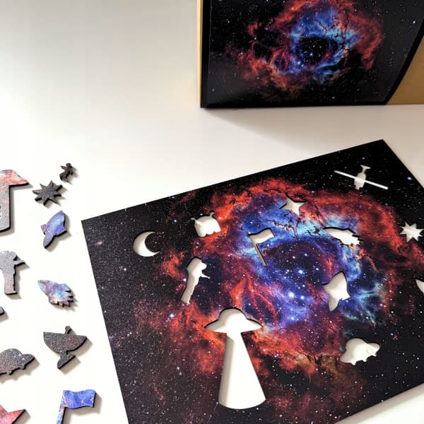 Träpussel KOSMISK NEBULA Pussel Present 240 bitar