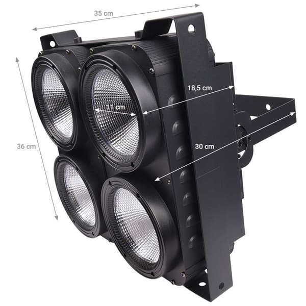 LIGHT4ME BLINDER LED 4x100W scenbelysning reflektor stroboskop