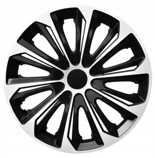 Hjulkapsler 4 stk. NRM universal Strong Duolor Hvid Sort 16”