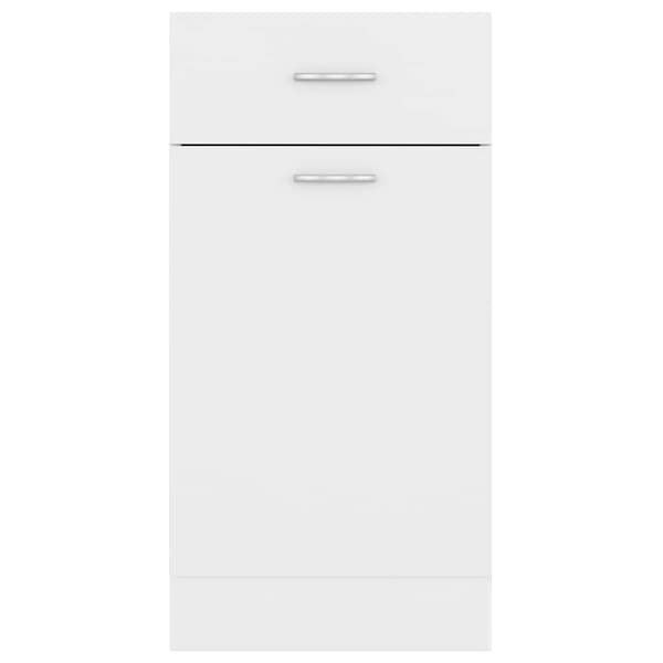 vidaXL skuffeskab hvid 40x46x81,5 cm spånplade