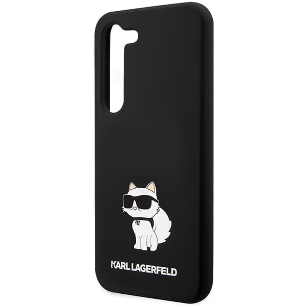 Karl Lagerfeld Silikone Choupette-etui til Galaxy S24, Sort