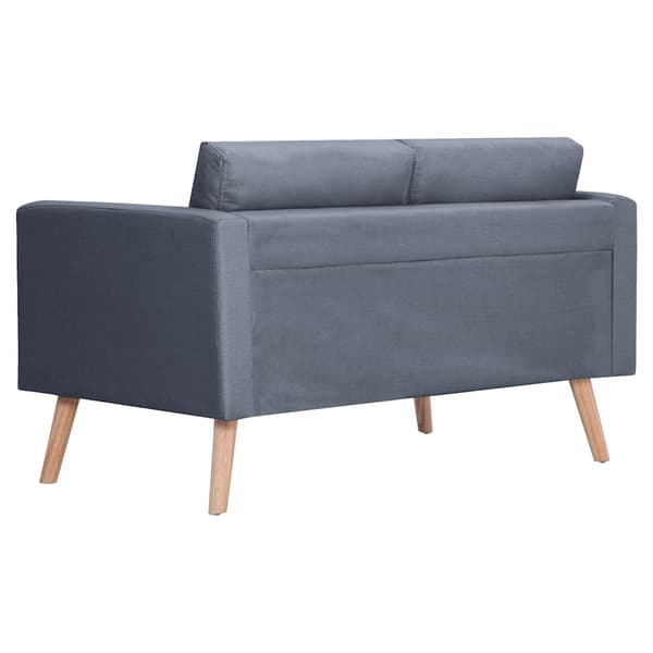 vidaXL 2-personers stofsofa mørkegrå