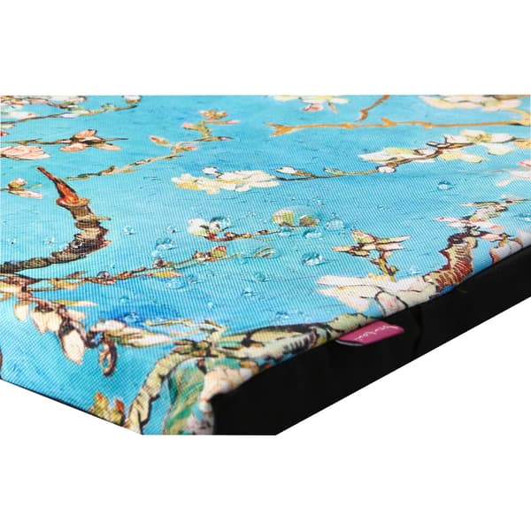 TIPS 80x40 cm Mandelfärgad vattentät sittdyna med ryggstöd