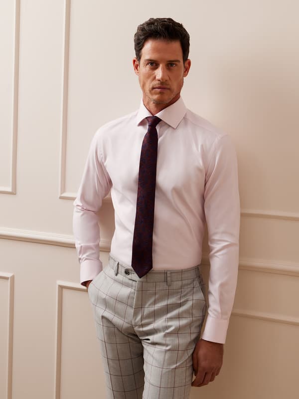 PINK WINDSOR SKJORTE MED LANGÆRM 176-182/37