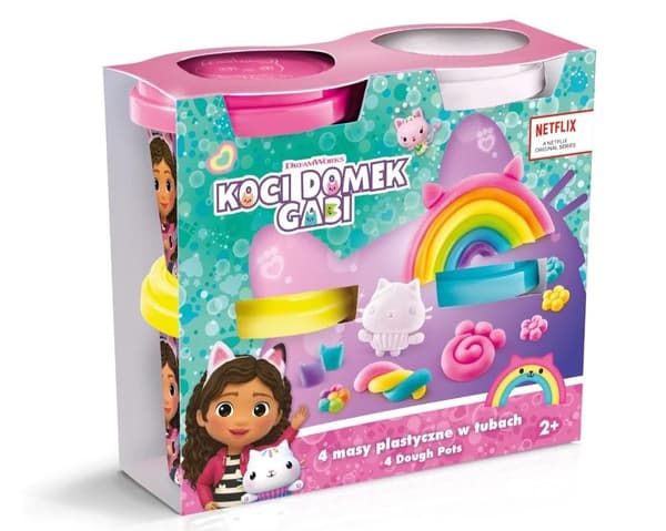 Gabis kattehus. 4 rør modellervoks.