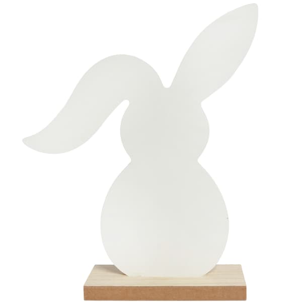 Påskekanikehl af træ med dekoration 19 cm