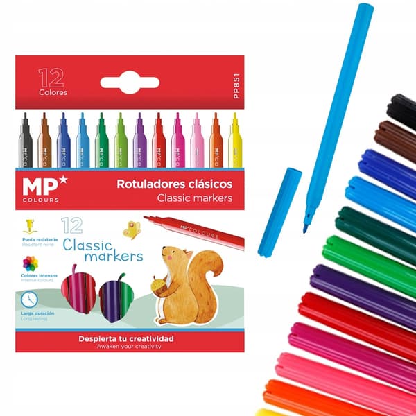 Merkintäkynät MP 12 väriä PP851