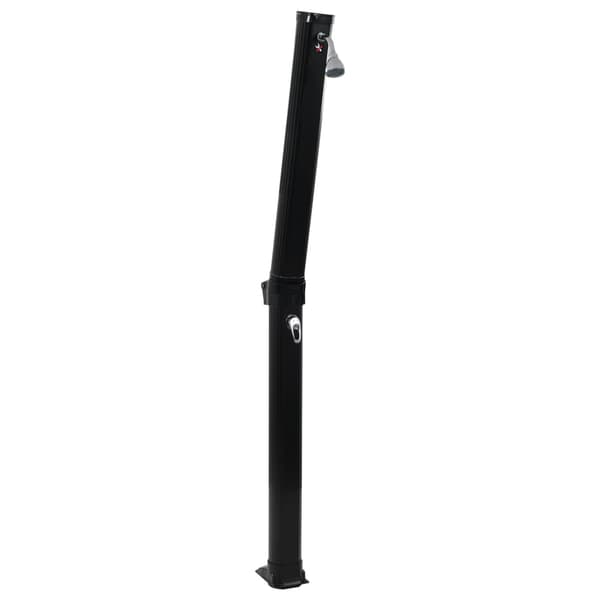vidaXL foldbar solbruser sort 214 cm 23 L