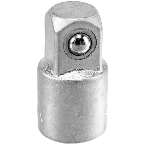 ROCKFORCE-sovitin 1/4"(F)x3/8"(M) CR-V teräskuulalukko