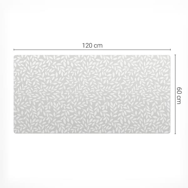 Antiglid skrivebordsmåtte med bladtryk 120x60 cm