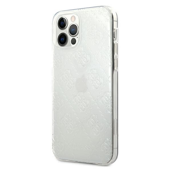Guess 4G 3D Pattern Collection-skal till iPhone 12/12 Pro, transparent