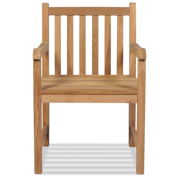 vidaXL Trädgårdsstolar, set om 2, massiv teak