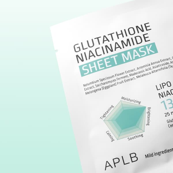 APLB GLUTATION NIACINAMID SHEET MASK 25ml
