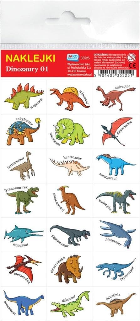 Klistermærker. Dinosaurer