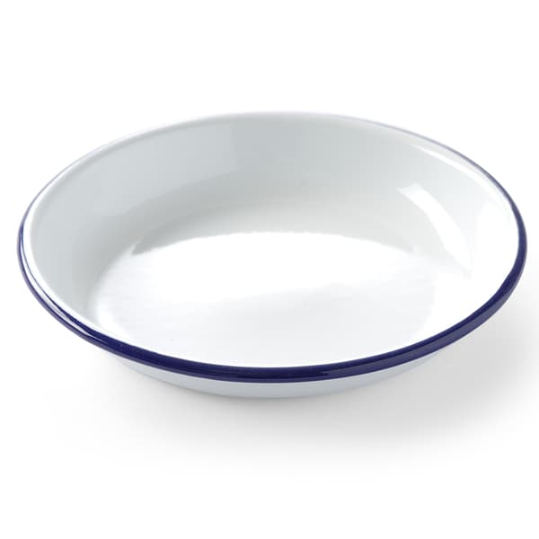 Djup tallrik, emaljerad vit, diameter 240 mm, Hendi 621271