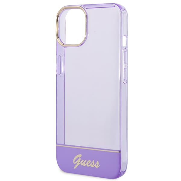Guess Translucent Fodral till iPhone 14 Plus, Lila