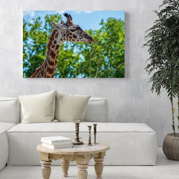 Lærredstryk Dyr Giraf 120x60 cm