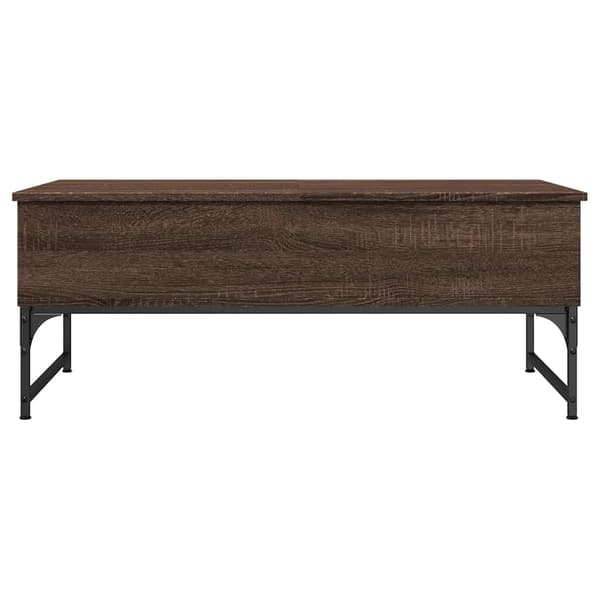 vidaXL sofabord brunt egetræ 100x50x40 cm