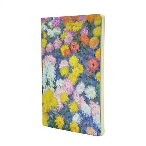 Notesbog A4/80K Monet Chrysantemus linje