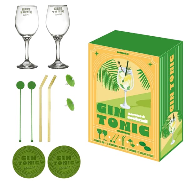 GIN&tonic lime cocktail setti 10 kpl.