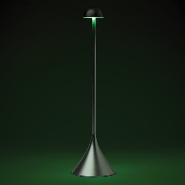 Lexon Steli Bell bordlampe i aluminium og polyurethan