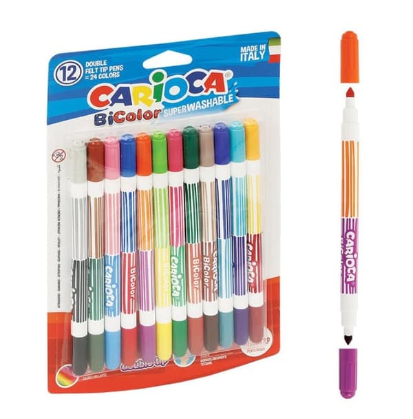 BiColor tuscher 12/24 farver CARIOCA