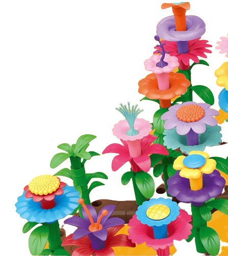 Blomsterträdgårdsklossar 198 bitar (Tadekmark)