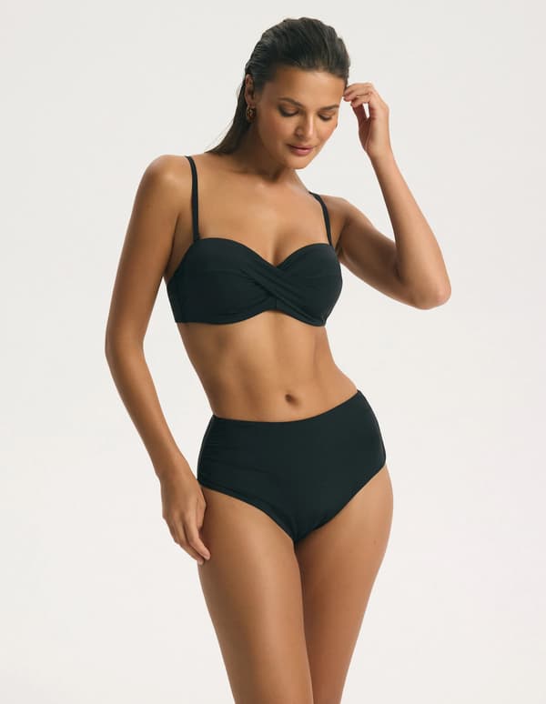 BASE Esotiq Balconette Bikinitop til Større Bryst | Sort 70F