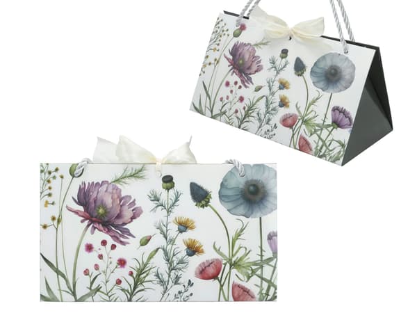 Sæt med 6 dekorative poser - Blomster (carmani)